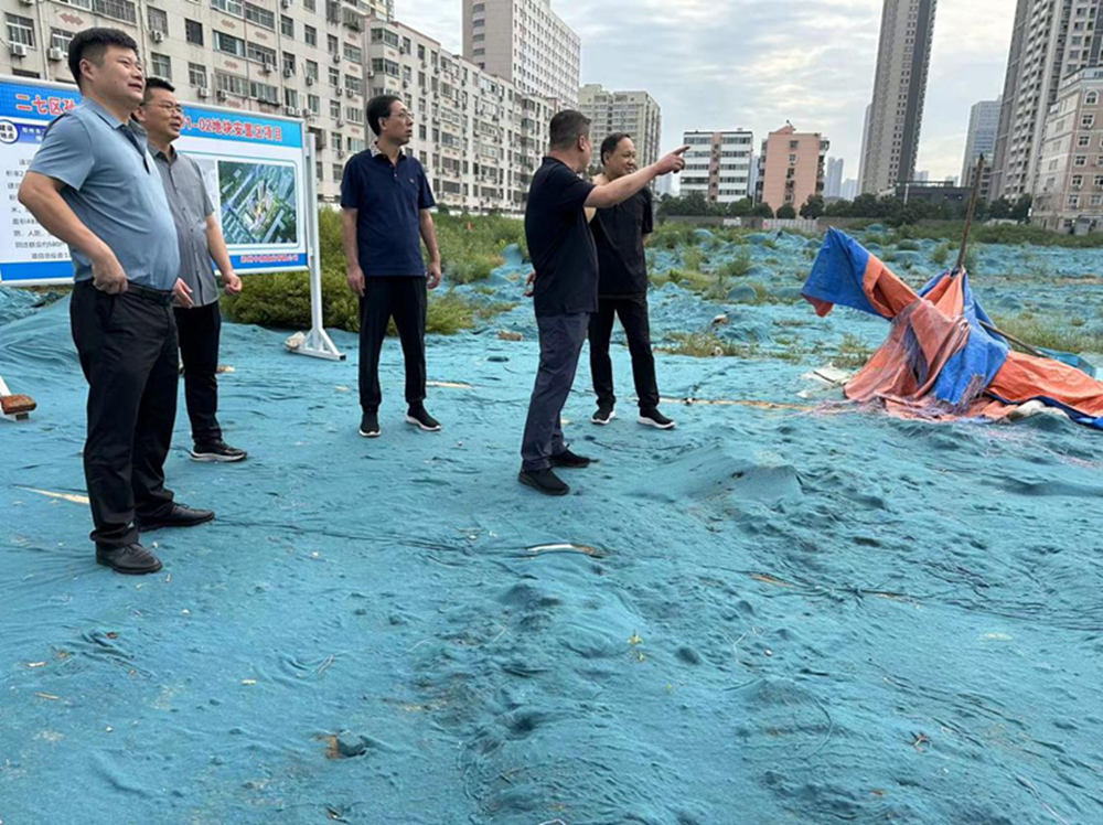 集團(tuán)公司黨委委員、副總經(jīng)理張巖到侯寨新鎮(zhèn)區(qū)安置區(qū)調(diào)研項(xiàng)目建設(shè)工作